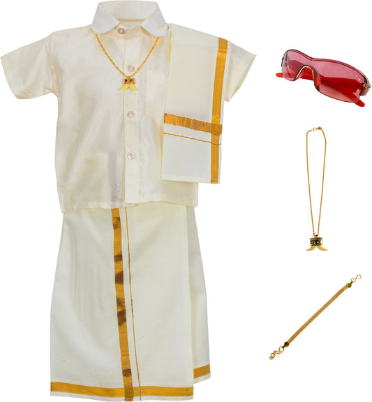 Baby Boys Dhoti & Kurta Set Cream- Quality and Stylish
