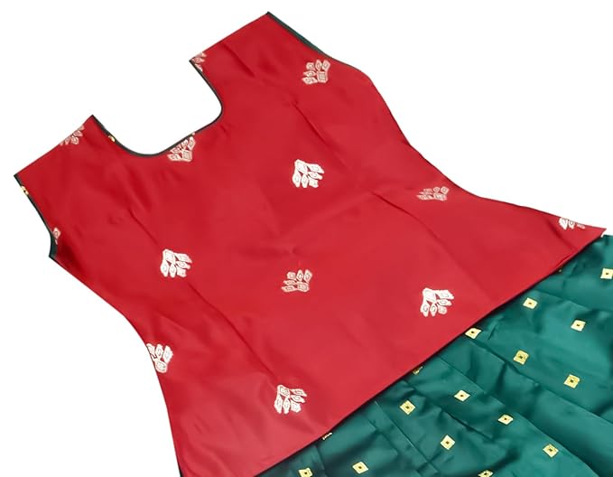 Pattu Pavadai Lehenga Choli- NewB3BMaroon- Shop Now!