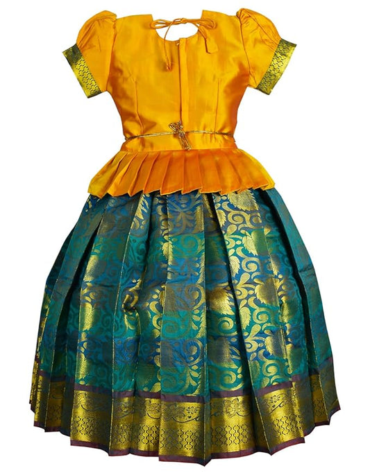 Pattu Pavadai Lehenga Choli-RoopaGold- Make her Beautiful