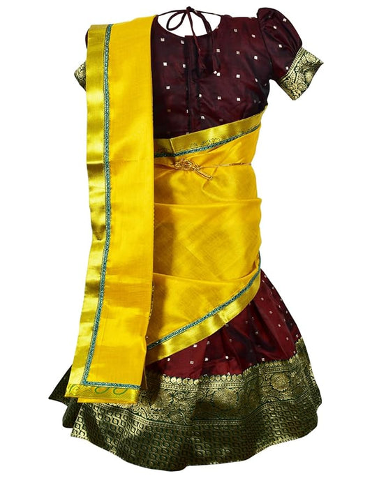 New Half Saree -ButtiHSMarnGold- For Your Little One!
