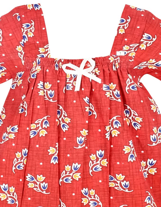 rED Cotton Kids Nighty - Soft & Comfortable