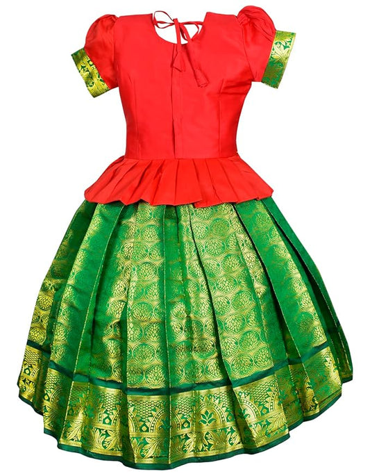 Pattu Pavadai Lehenga Choli-ElaaRed- Make her Beautiful