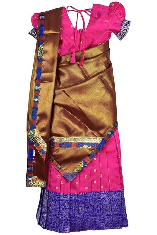 kids Half Saree- ButtiHSPinkCop- For Your Little One!