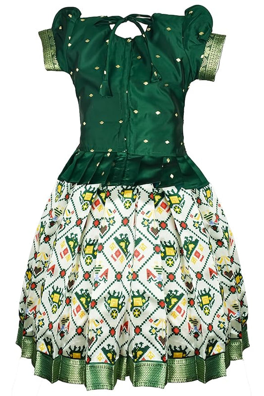 Pattu Pavadai Lehenga Choli-TrendPPGreen- Shop Now!