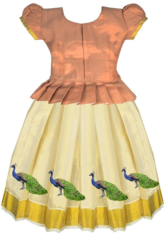 Pattu Pavadai Lehenga Choli Cop- Make her Beautiful