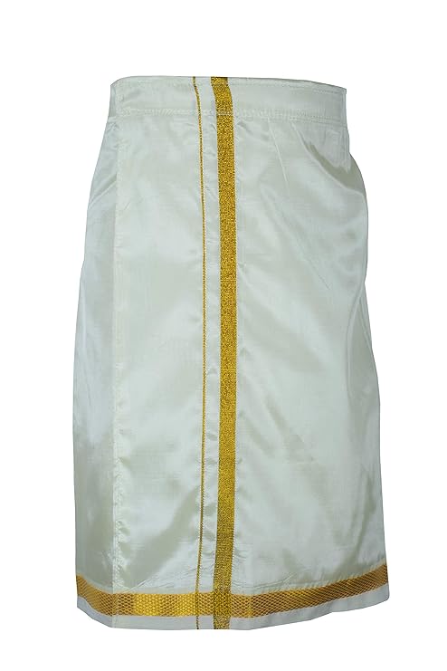 Kids Traditional kanchipuram pure silk shirt & Dhoti Set