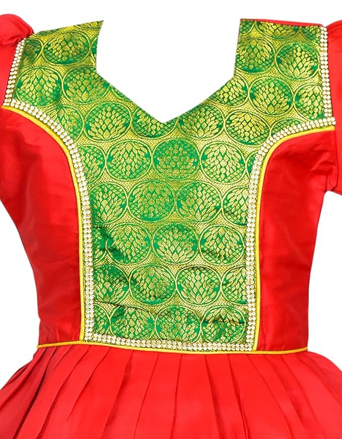 Pattu Pavadai Lehenga Choli-ElaaRed- Make her Beautiful