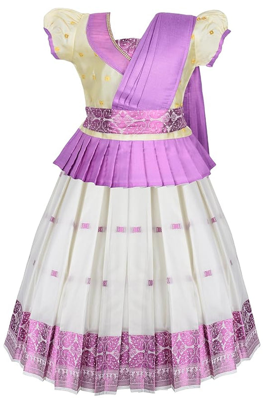Half Saree Pink- For Your Little One!