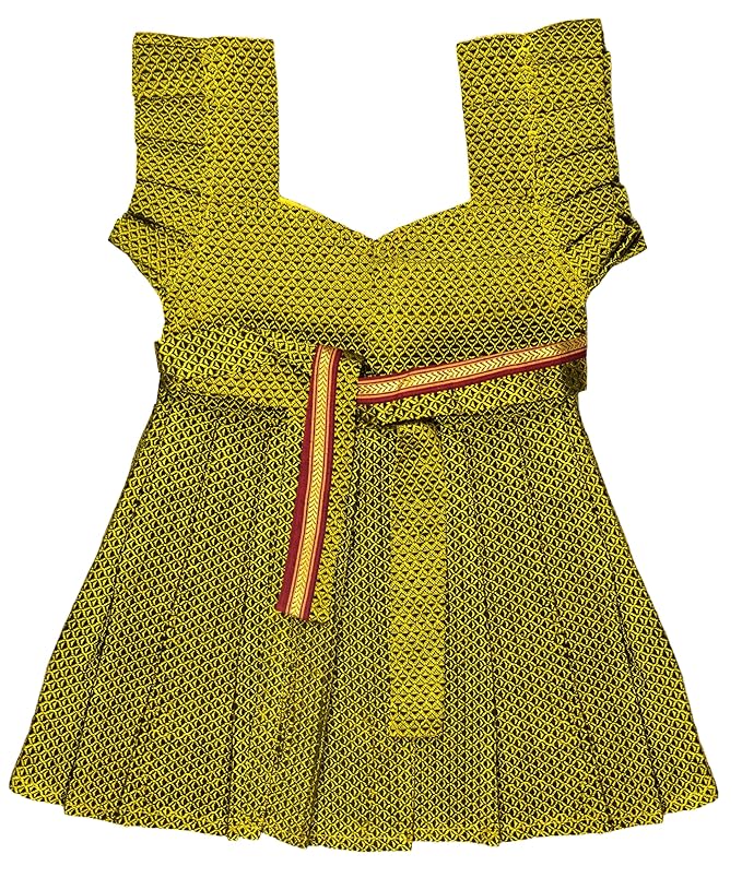 Pattu Cotton Frock-KhanF3Yellow- Just Dropped !