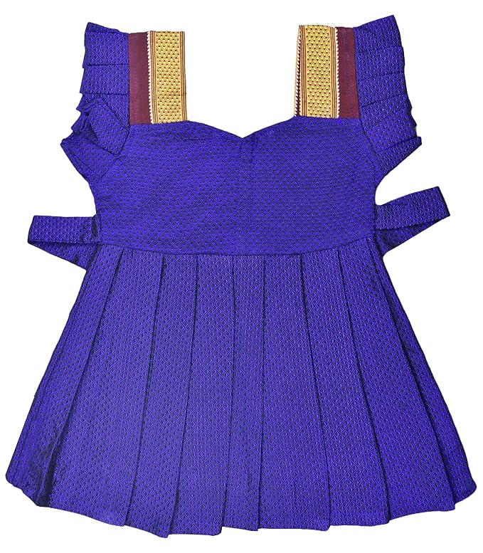 Pattu Cotton Frock-KhanF3Blue- Just Dropped !