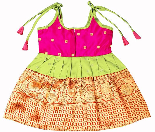 Pattu Frock-PWFPink- Just Dropped !