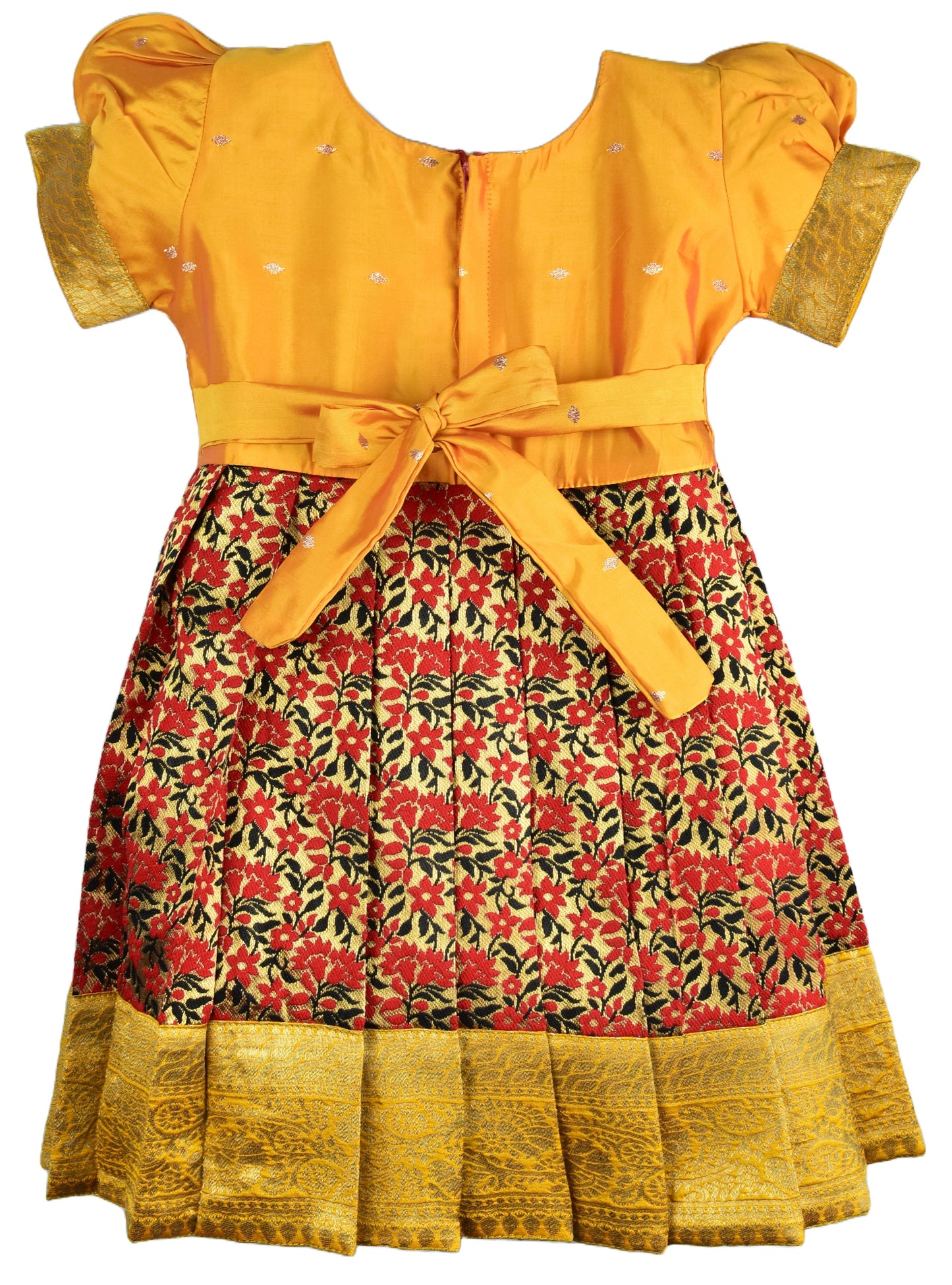 Pattu Frock-LionFGold- Just Dropped !