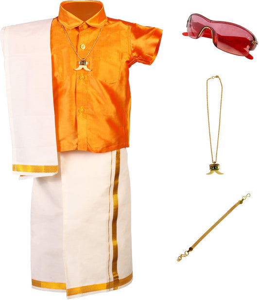Boys Dhoti & Kurta Set Gold- Quality and Stylish