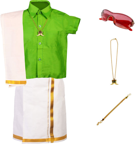 Festive Dhoti & Kurta Set Green- Quality and Stylish