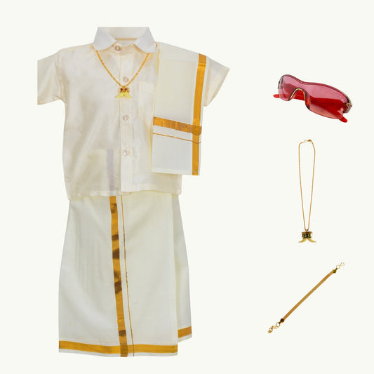 Baby Boys Dhoti & Kurta Set Cream- Quality and Stylish
