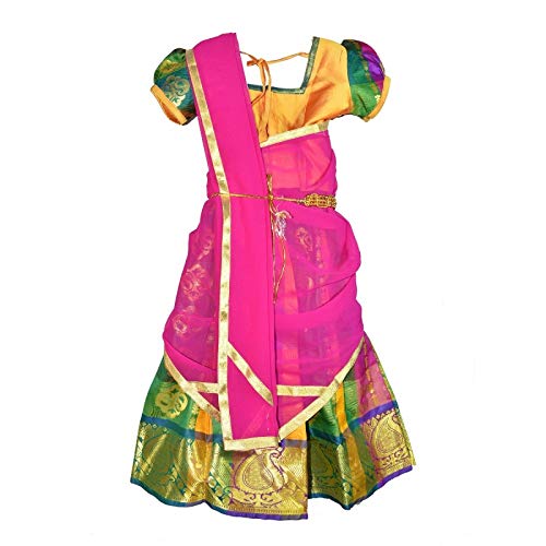 New Half Saree -RHSGoldPink- For Your Little One!