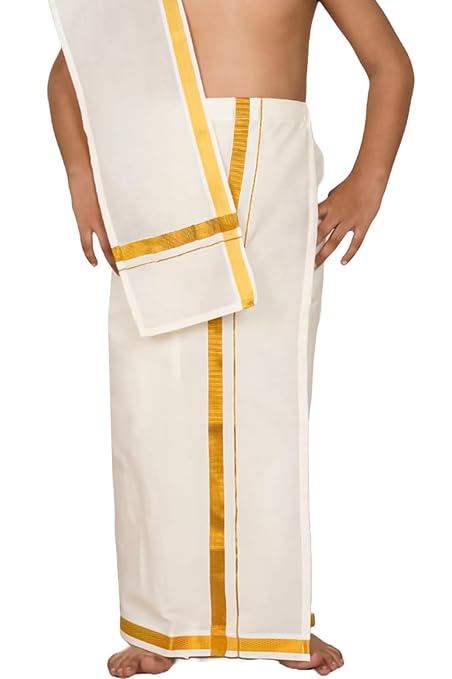 Cotton Kasavu Veshti Mundu Dhoti - Quality and Stylish