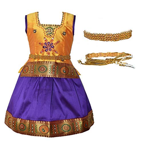 Pattu Pavadai Lehenga Choli-RathiGV- Make her Beautiful