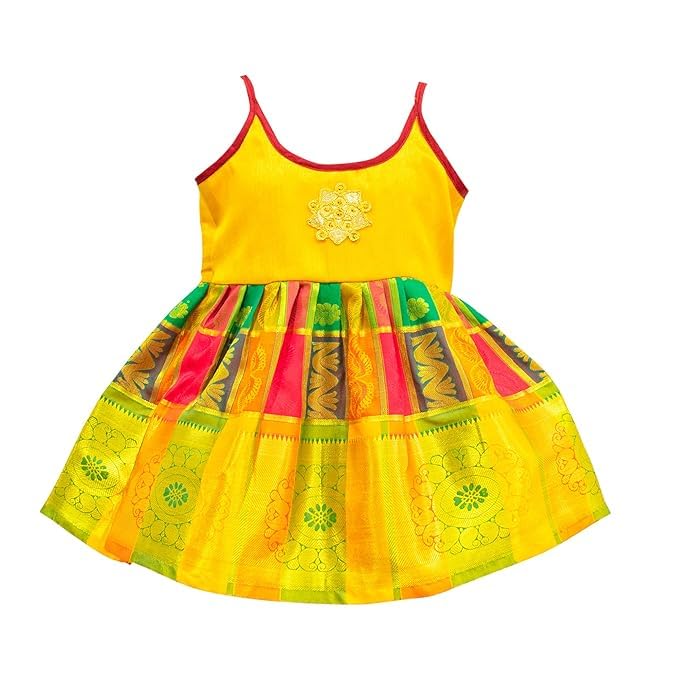 Pattu Frock Royal Baby Yellow - Just Dropped !