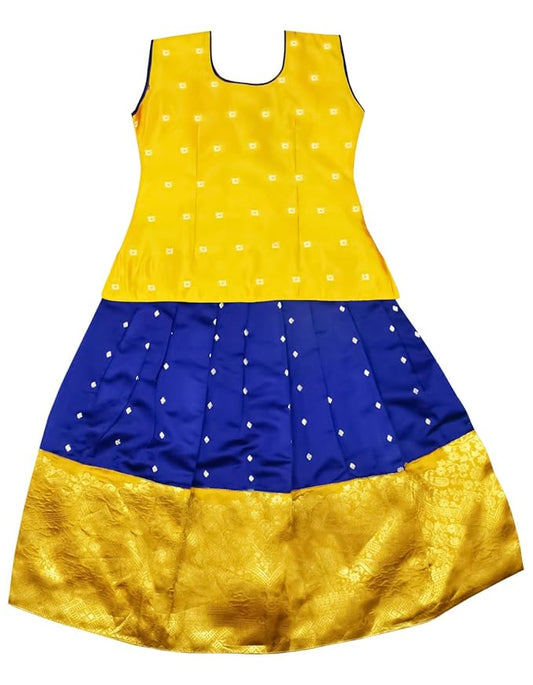 Pattu Pavadai Lehenga Choli-NewB3BGold- Make her Beautiful