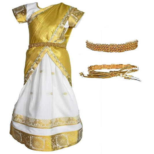 kids Half Saree- RHSKGold- For Your Little One!