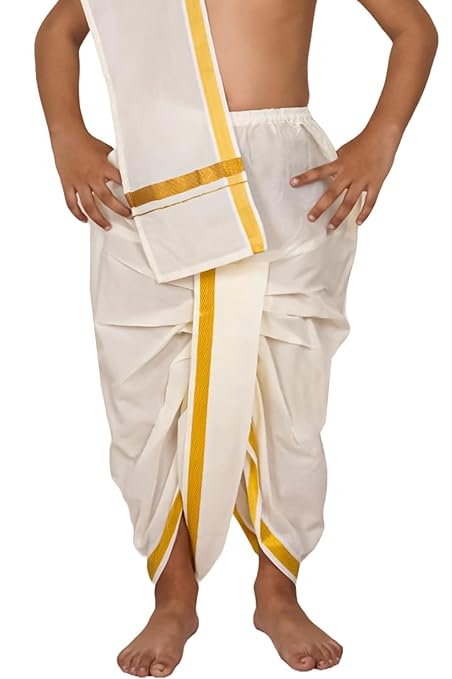 Cotton Kasavu Veshti Mundu Dhoti - Quality and Stylish