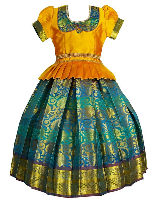 Pattu Pavadai Lehenga Choli-RoopaGold- Make her Beautiful