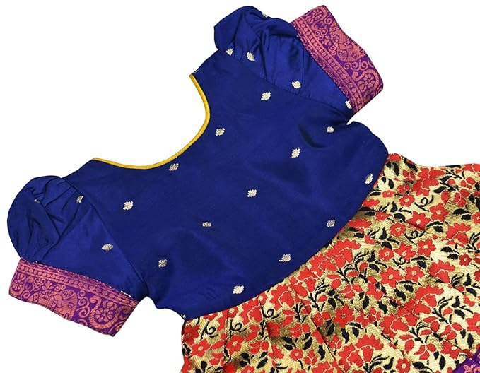 Pattu Frock-LionFBlue- Just Dropped !