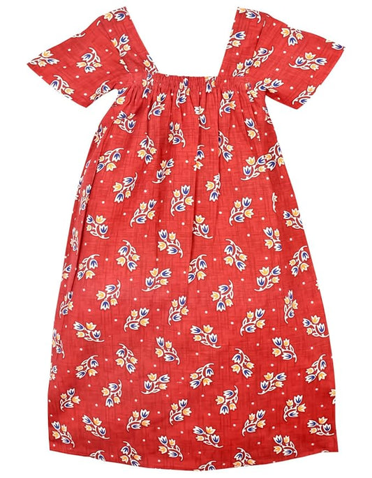 rED Cotton Kids Nighty - Soft & Comfortable