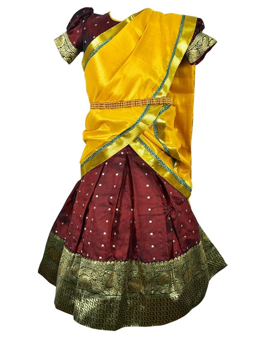 New Half Saree -ButtiHSMarnGold- For Your Little One!