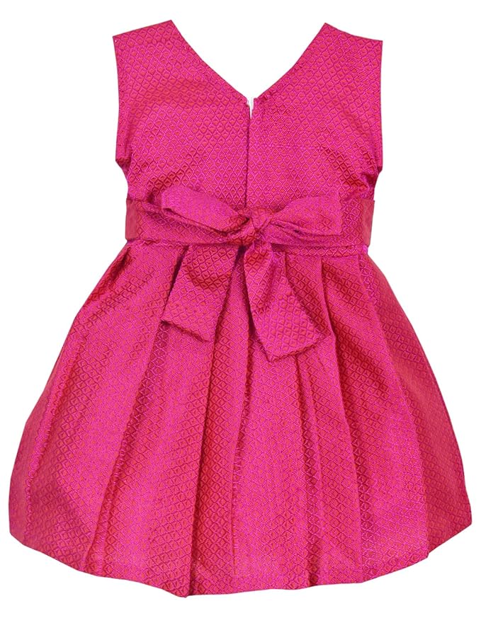 Pattu Cotton Frock-KhanF2Pink- Just Dropped !