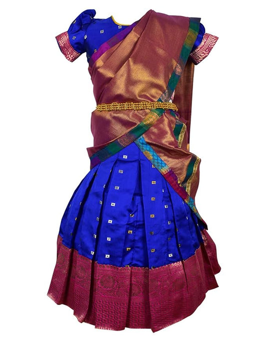 New Half Saree -ButtiHSblueCop- For Your Little One!
