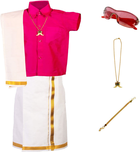 Festive Dhoti & Kurta Set Pink- Quality and Stylish