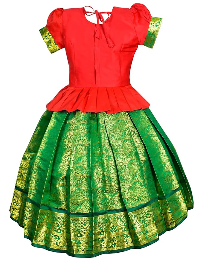 Pattu Pavadai Lehenga Choli-ElaaRed- Make her Beautiful