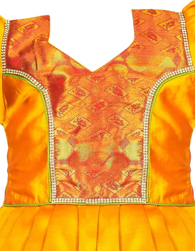 Pattu Pavadai Lehenga Choli-ElaaGold- Make her Beautiful