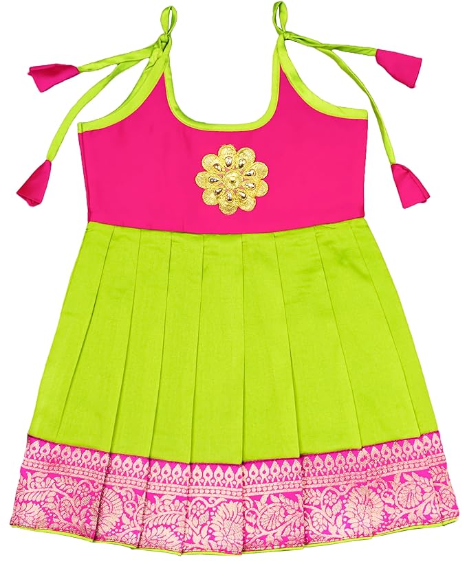 Pattu Frock-AnarkaliPink- Just Dropped !