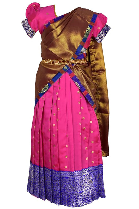 kids Half Saree- ButtiHSPinkCop- For Your Little One!