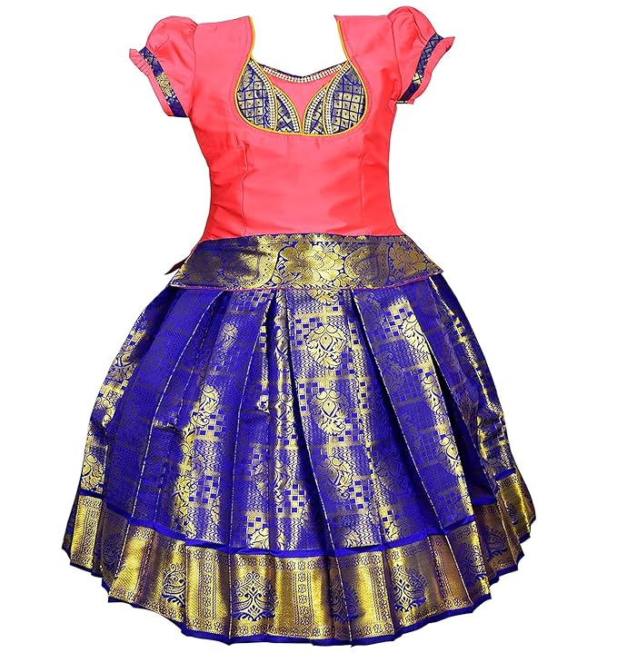 Pattu Pavadai Lehenga Choli-MeenaTom- Make her Beautiful