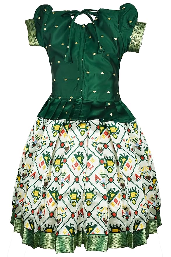 Pattu Pavadai Lehenga Choli-TrendPPGreen- Shop Now!