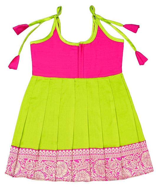 Pattu Frock-AnarkaliPink- Just Dropped !