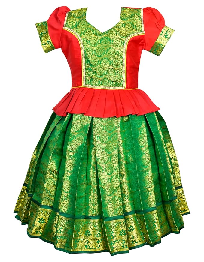 Pattu Pavadai Lehenga Choli-ElaaRed- Make her Beautiful