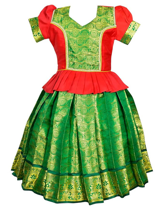 Pattu Pavadai Lehenga Choli-ElaaRed- Make her Beautiful