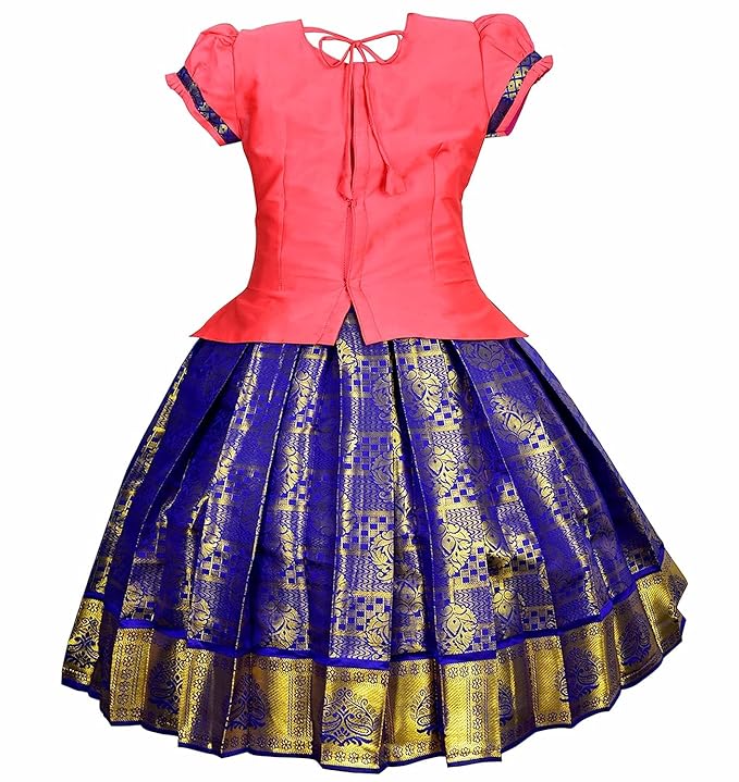 Pattu Pavadai Lehenga Choli-MeenaTom- Make her Beautiful