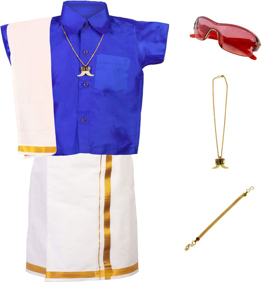 Boys Dhoti & Kurta Set Blue- Quality and Stylish
