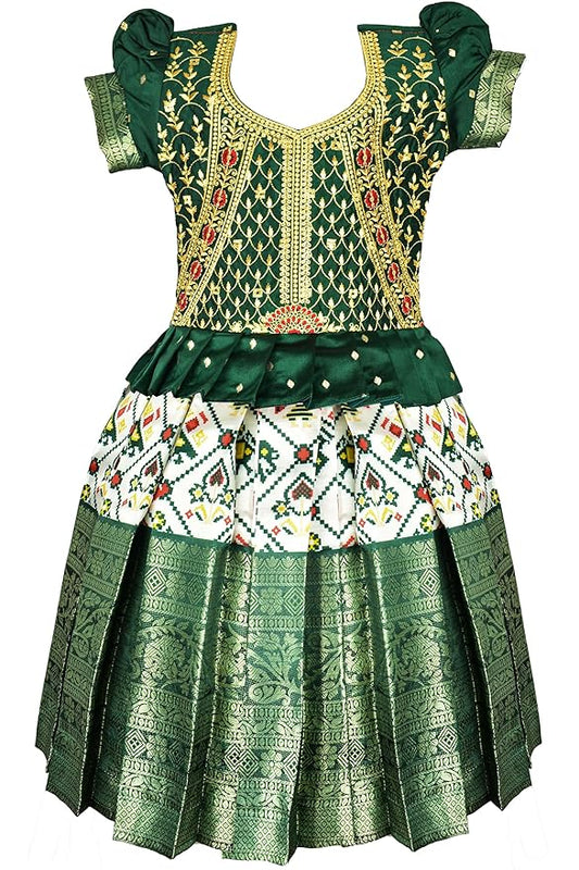 Pattu Pavadai Lehenga Choli-TrendPPGreen- Shop Now!