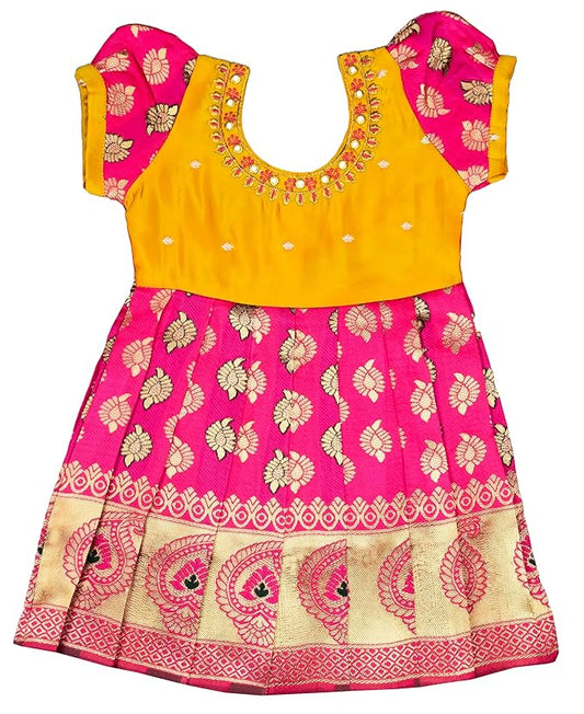 Pattu Frock-RiyaFGold- Just Dropped !